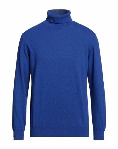 Herman & Sons Man Turtleneck Blue Wool, Cashmere Cover