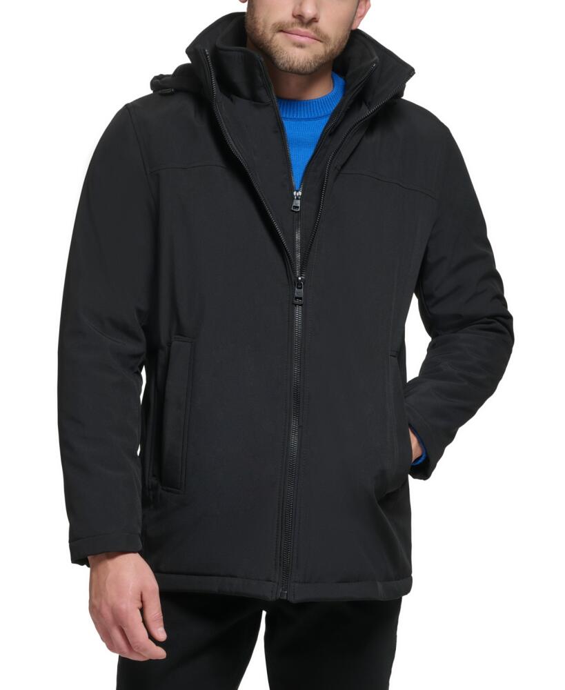 Calvin Klein Men's Infinite Stretch Jacket With Polar Fleece Lined Bib - Black Cover