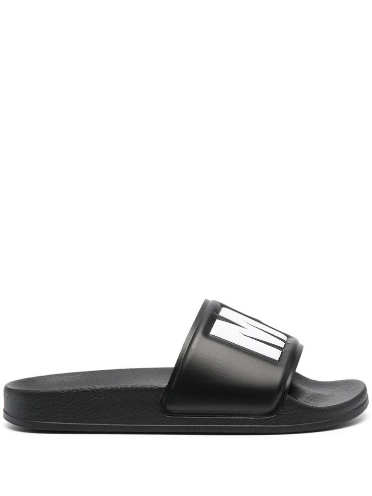 MSGM logo-print slides - Black Cover