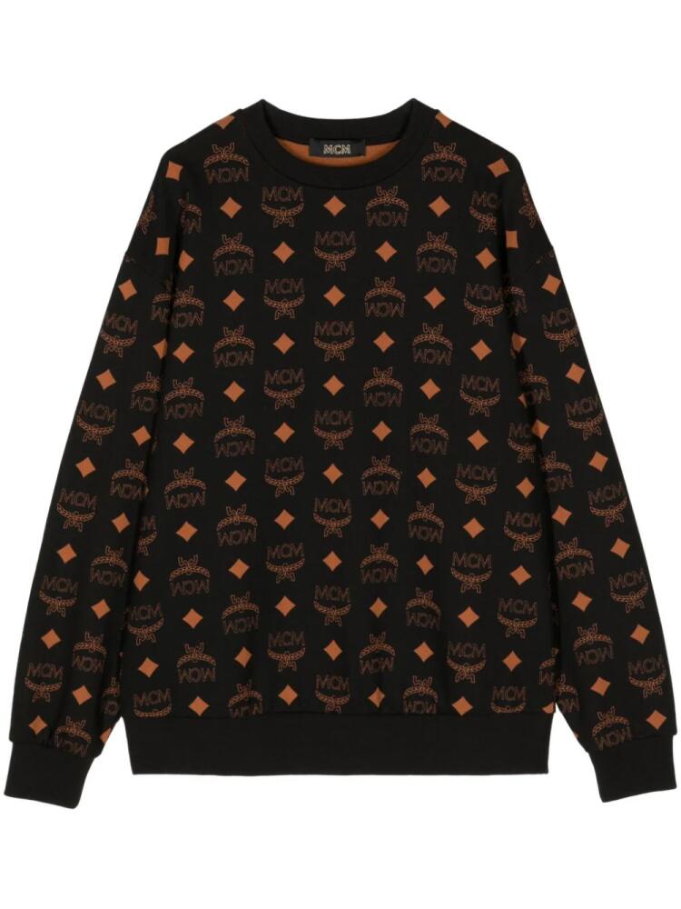 MCM monogram-print cotton sweatshirt - Black Cover