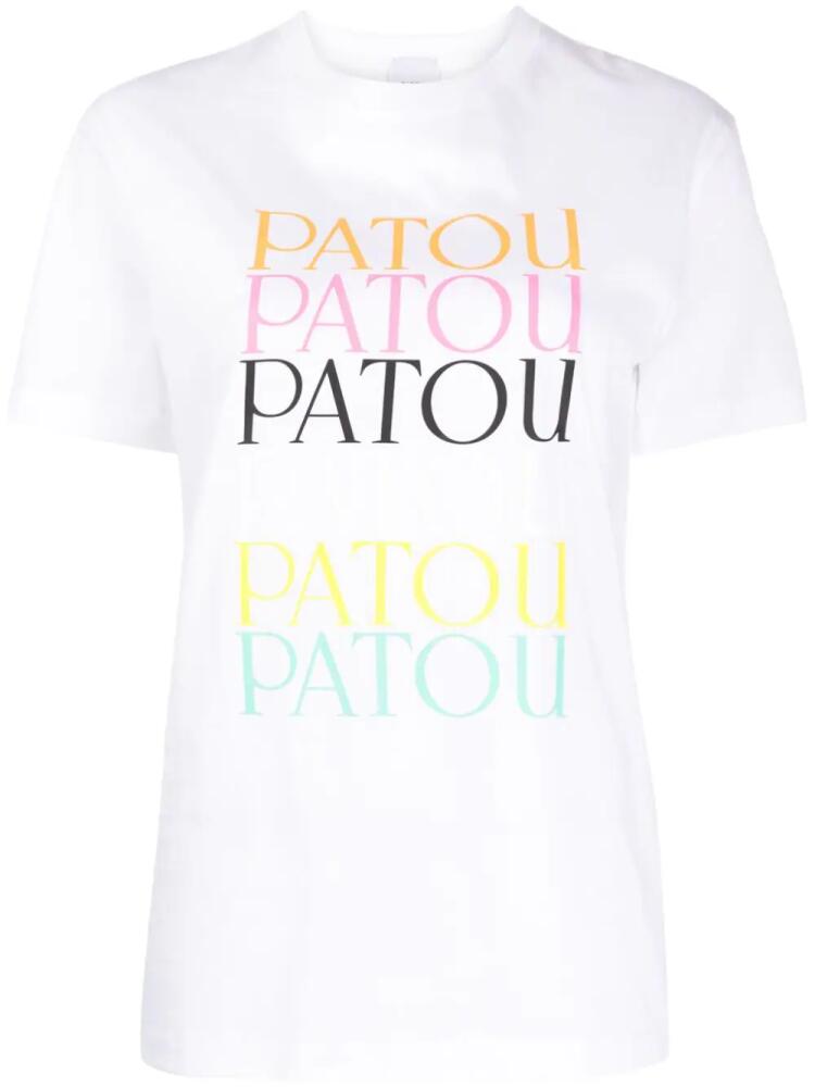 Patou Patou Patou organic-cotton T-shirt - White Cover