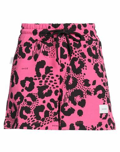 Shoe Woman Shorts & Bermuda Shorts Magenta Cotton Cover