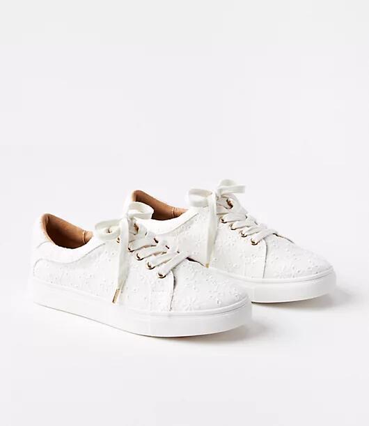 Loft Eyelet Lace Up Sneakers Cover