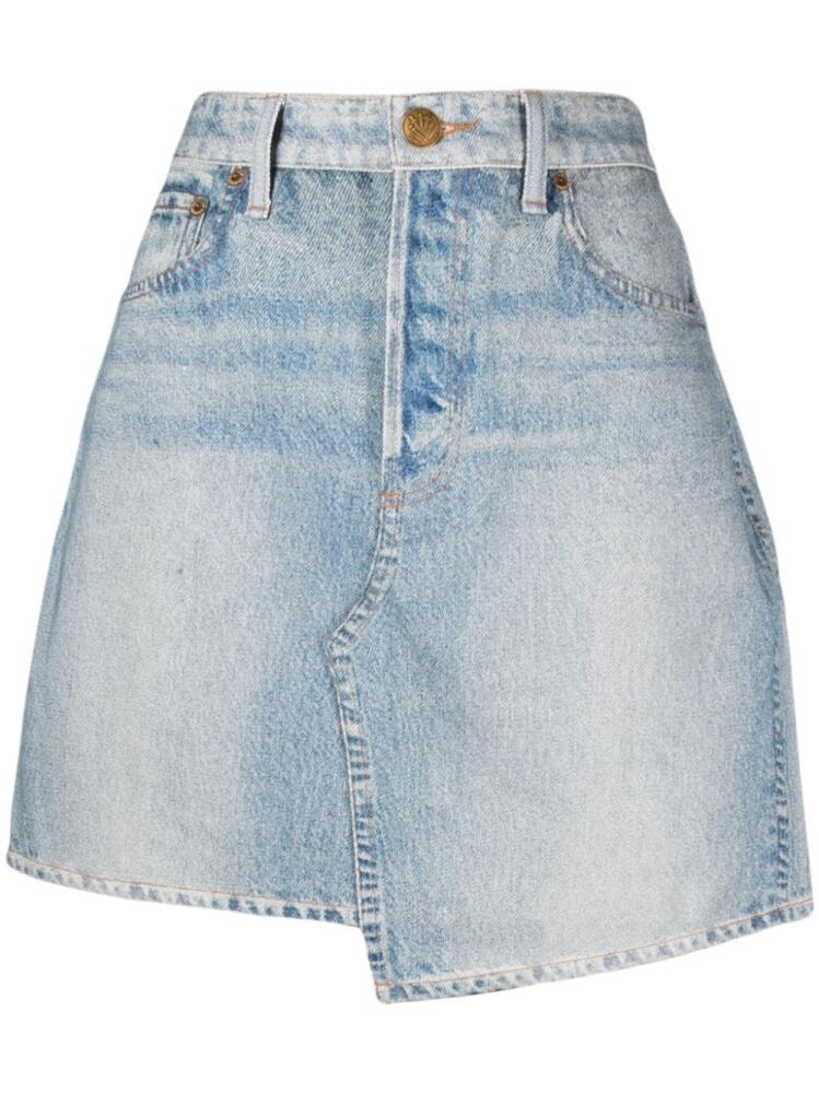 rag & bone Miramar asymmetric-hem denim skirt - Blue Cover