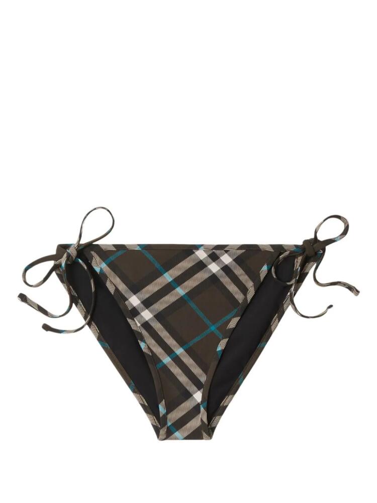 Burberry check-pattern bikini bottoms - Brown Cover