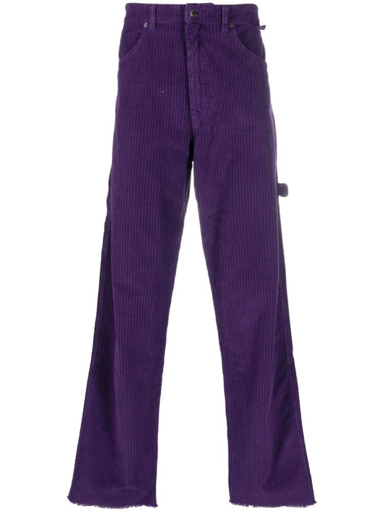 DARKPARK corduroy straight-leg utility trousers - Purple Cover