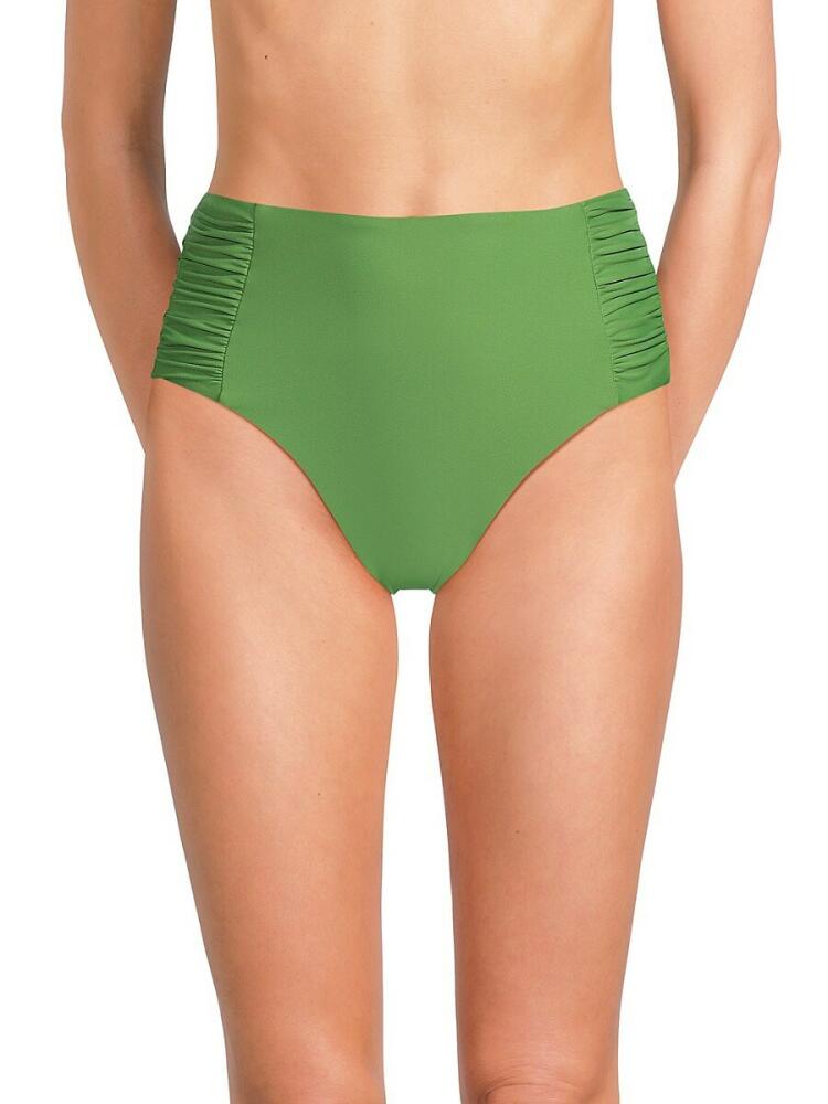 Hutch Women's Soma Ruched Bikini Bottom - Green Cover