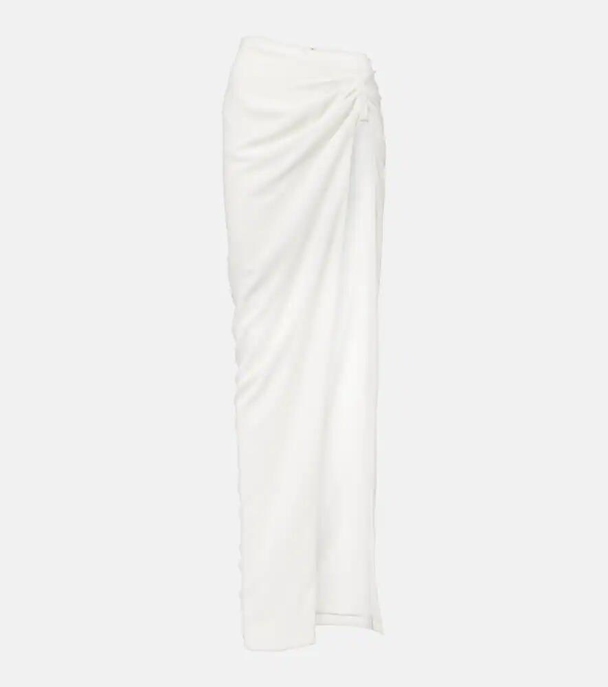 Mônot Asymmetric crêpe maxi skirt Cover