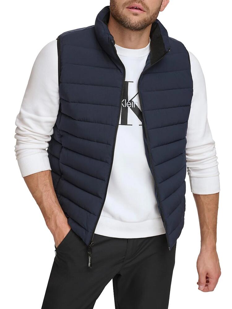 Calvin Klein Men's Stretch Puffer Vest - Navy Cover