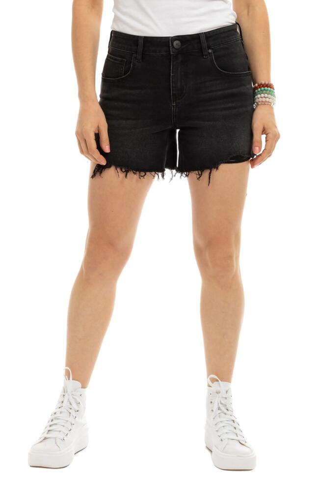 1822 Denim Mid Rise Cutoff Denim Shorts in Skylar Cover