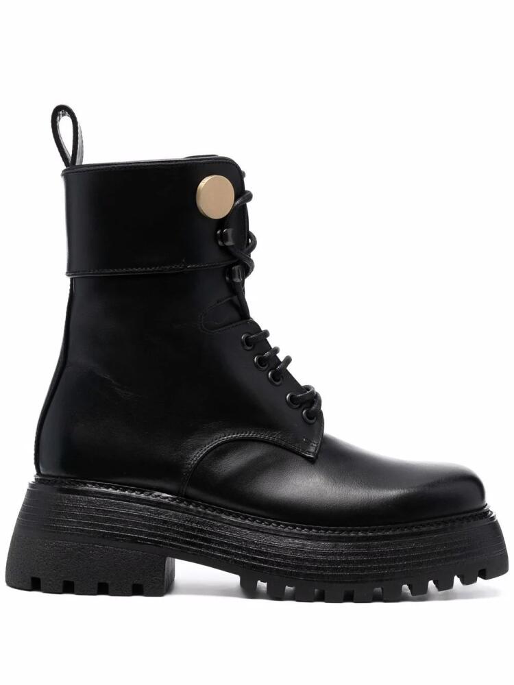 Ports 1961 ridged lace-up boots - Black Cover