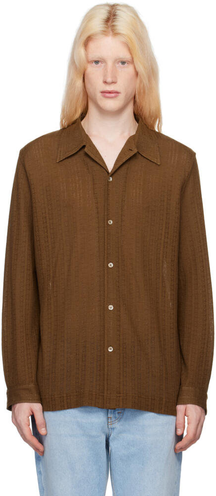 Séfr Brown Ripley Shirt Cover