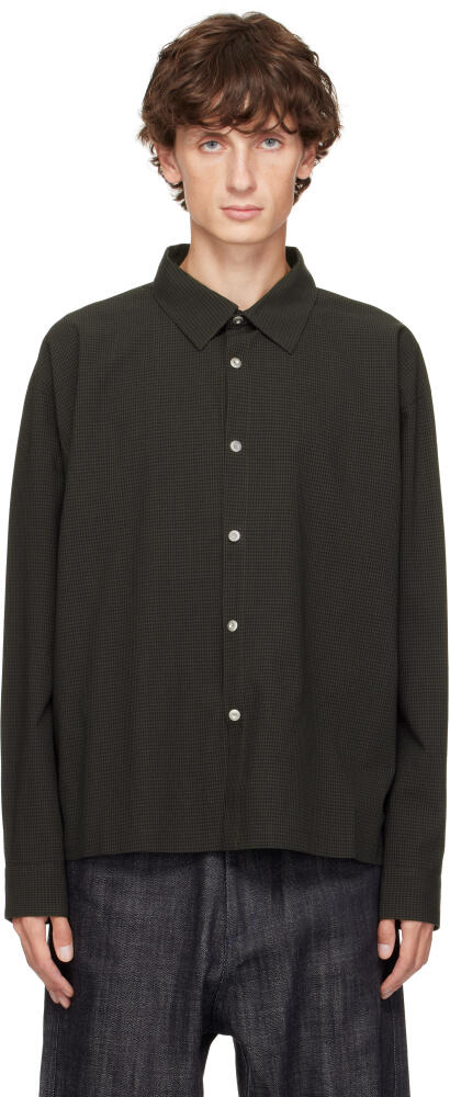 Omar Afridi Black & Khaki Philip Shirt Cover