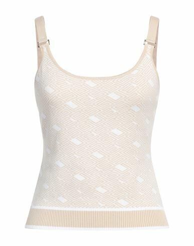 Guess Woman Top Beige Viscose, Polyamide, Elastane Cover