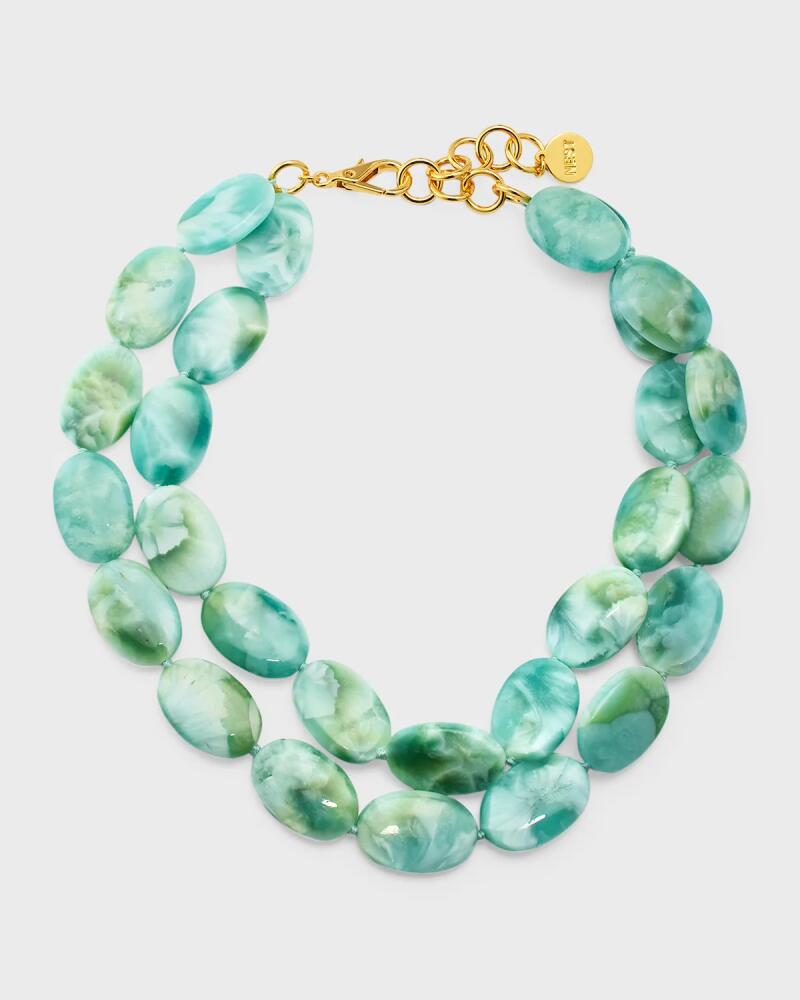 NEST Jewelry Green Moonstone Double-Strand Necklace Cover