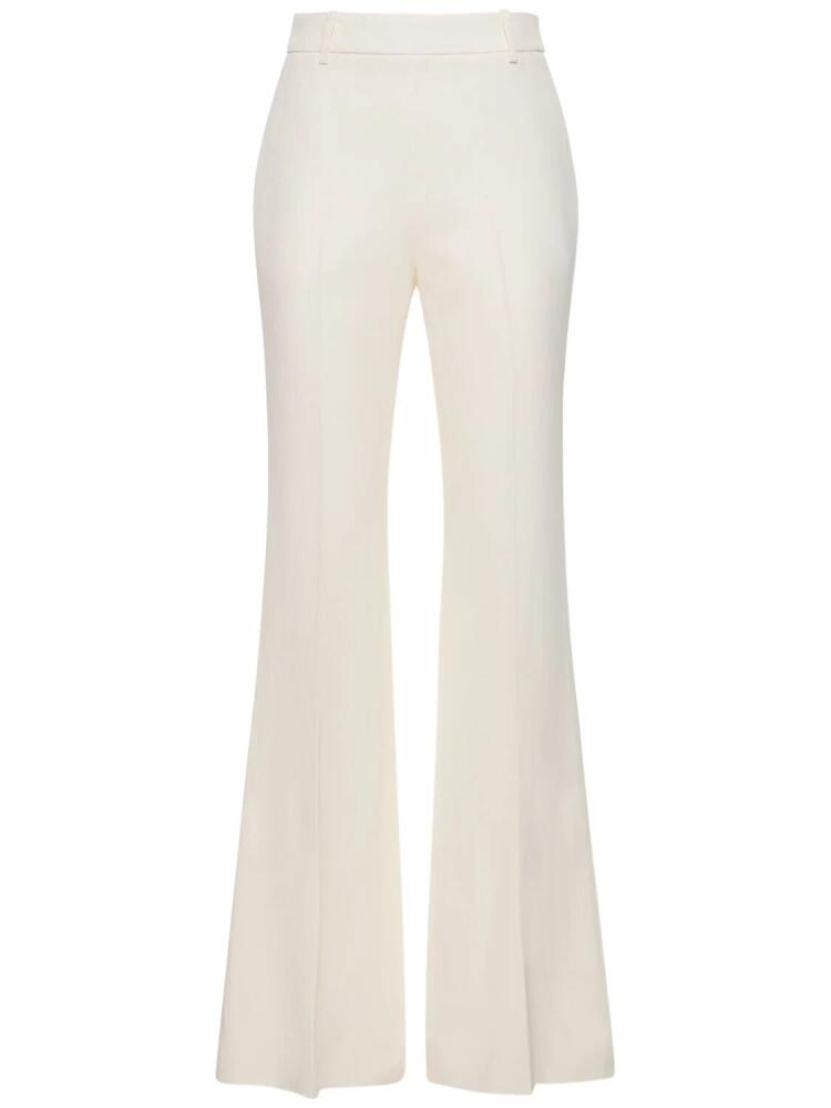 ERMANNO SCERVINO High Rise Viscose Crepe Straight Pants Cover