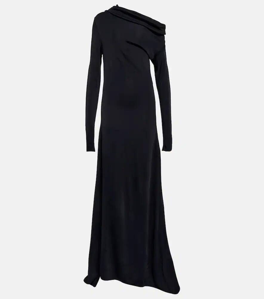 Ferragamo One-shoulder jersey gown Cover