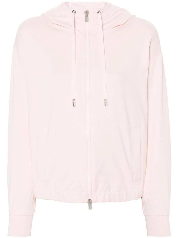 Peserico cotton zip-up hoodie - Pink Cover