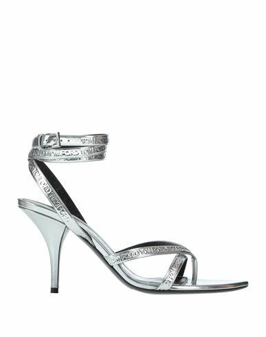 Tom Ford Woman Thong sandal Silver Calfskin, Brass Cover