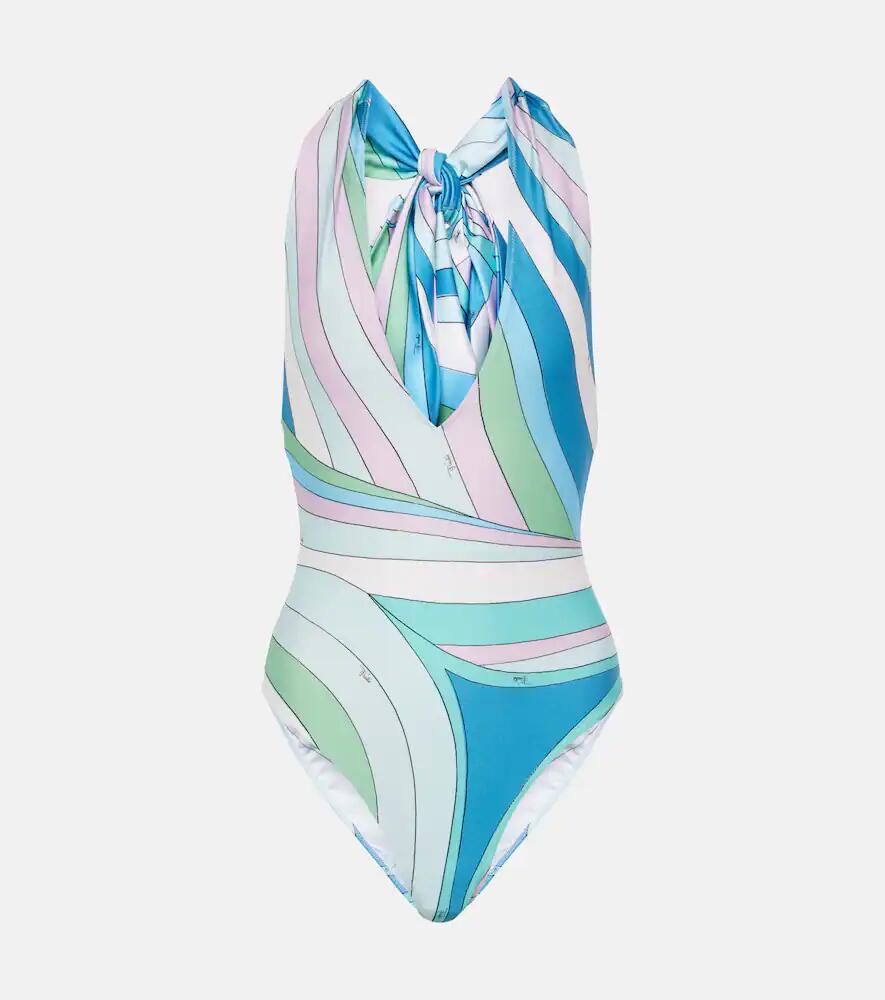 Pucci Iride halterneck swimsuit Cover