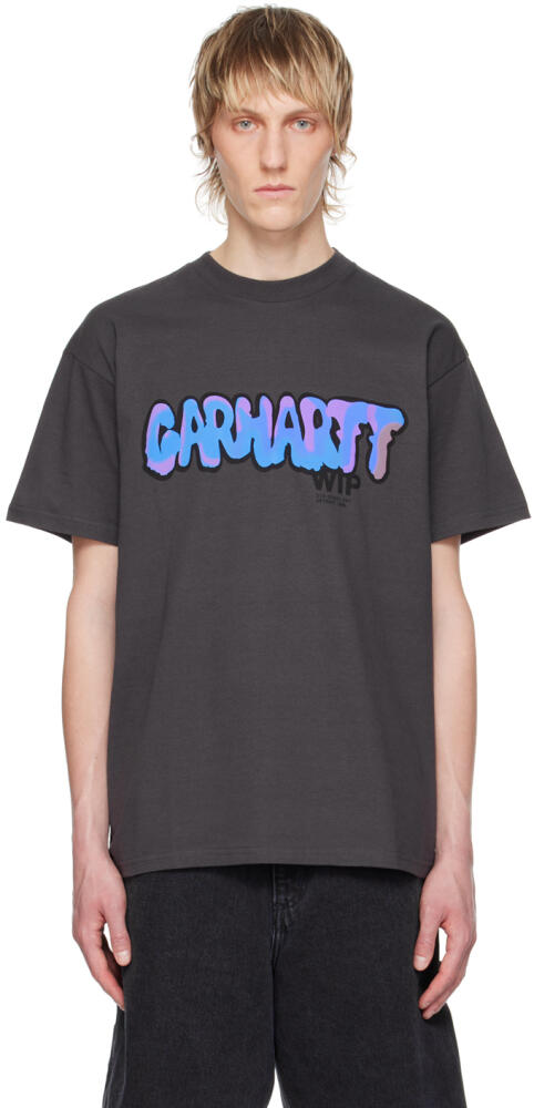 Carhartt Work In Progress Gray Drip T-Shirt Cover