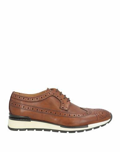 Bruno Verri Man Lace-up shoes Brown Leather Cover