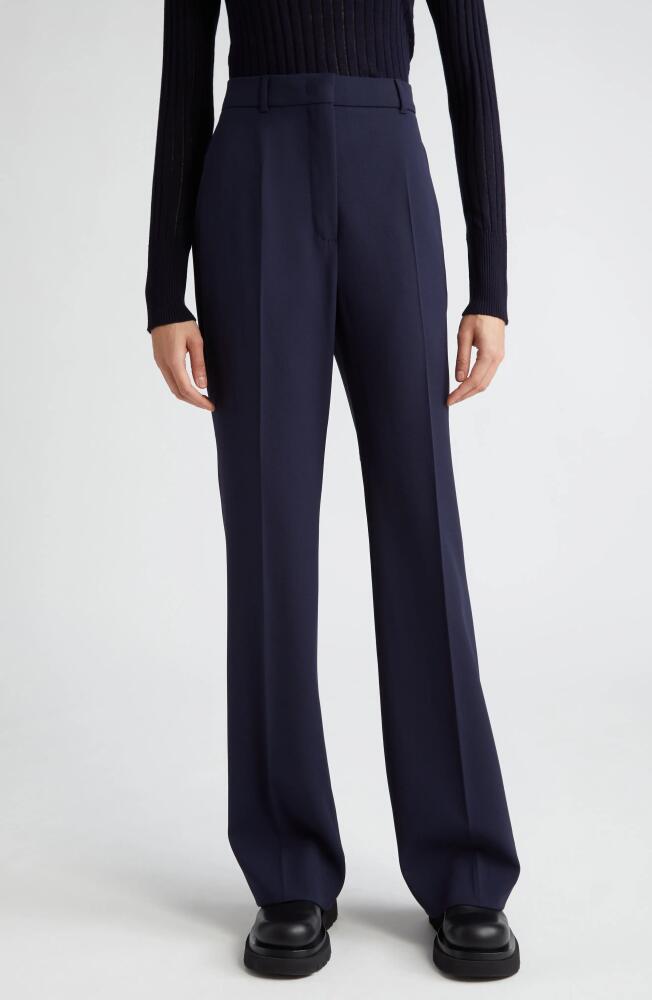 Max Mara Studio Agami Virgin Wool Pants in Navy Cover