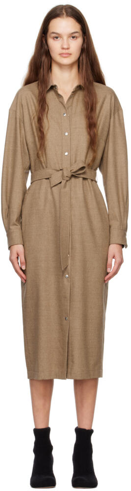 Max Mara Brown Fronda Mini Dress Cover