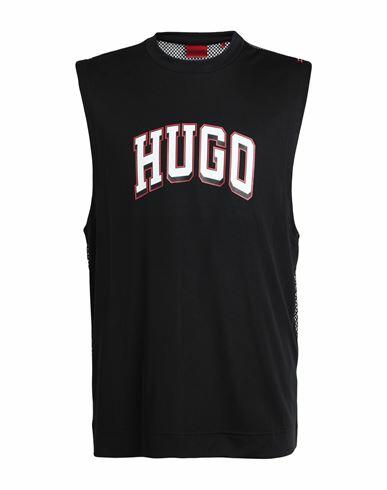 Hugo Man Tank top Black Polyamide, Elastane Cover