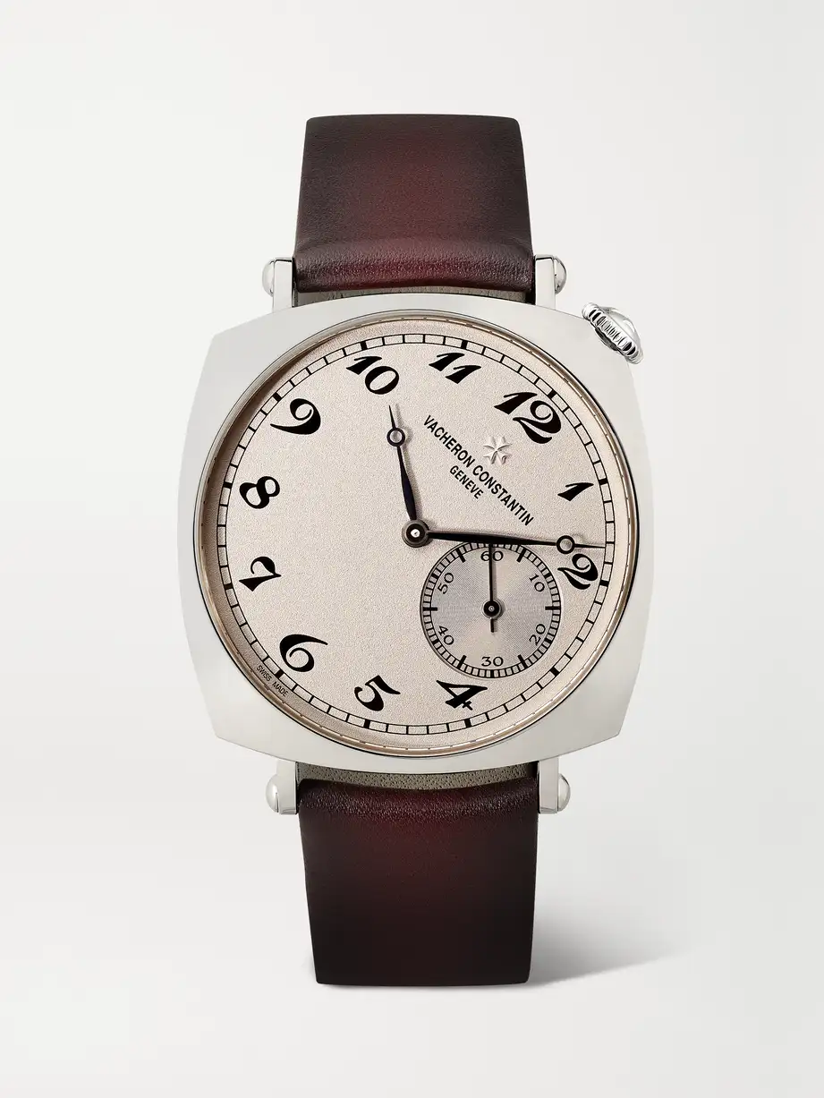 Vacheron Constantin - Historiques American 1921 Hand-wound 36.5mm 18-karat White Gold And Leather Watch - One size Cover