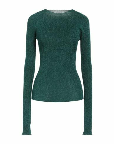 Lanvin Woman Sweater Emerald green Polyester, Polyamide Cover