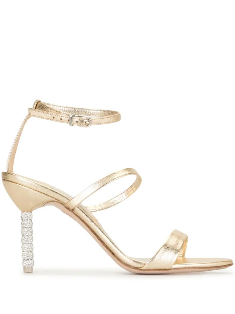 Sophia Webster crystal heel sandals - Gold Cover