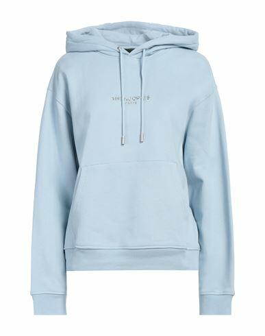 The Kooples Woman Sweatshirt Sky blue Cotton, Elastane Cover