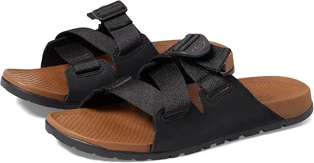 Chaco Lowdown Leather Slide (Black) Women's Slide Shoes Cover