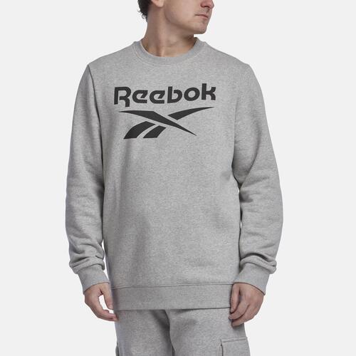 Reebok Identity Big Logo Fleece Crew - Mens Grey Cover