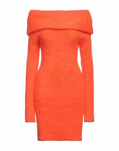 Isabel Marant Woman Midi dress Orange Mohair wool, Polyamide, Viscose, Polyester, Elastane Cover