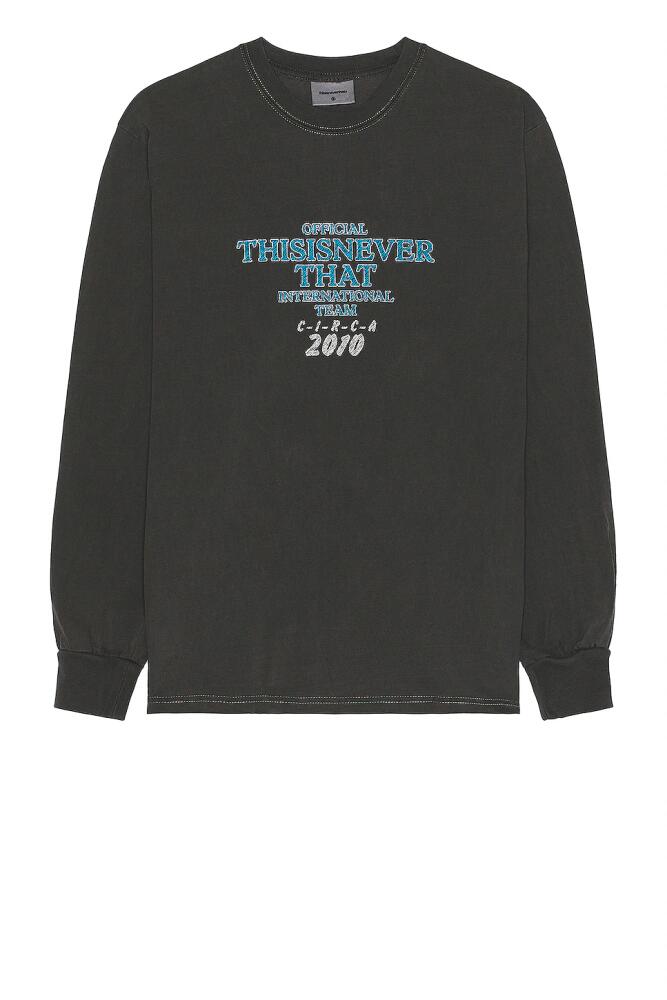 thisisneverthat Meteor Long Sleeve Tee in Grey Cover