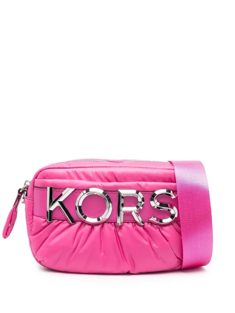 Michael Michael Kors logo-plaque detail crossbody bag - Pink Cover