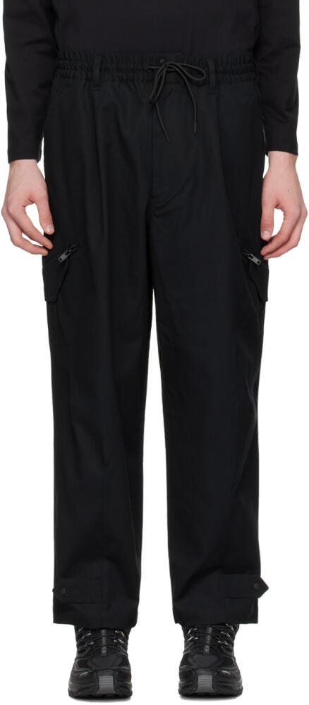 Y-3 Black Workwear Cargo Pants Cover