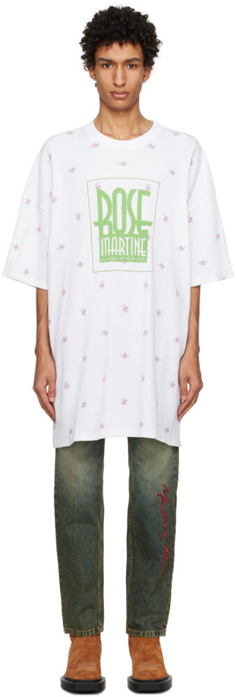 Martine Rose White Print T-shirt Cover