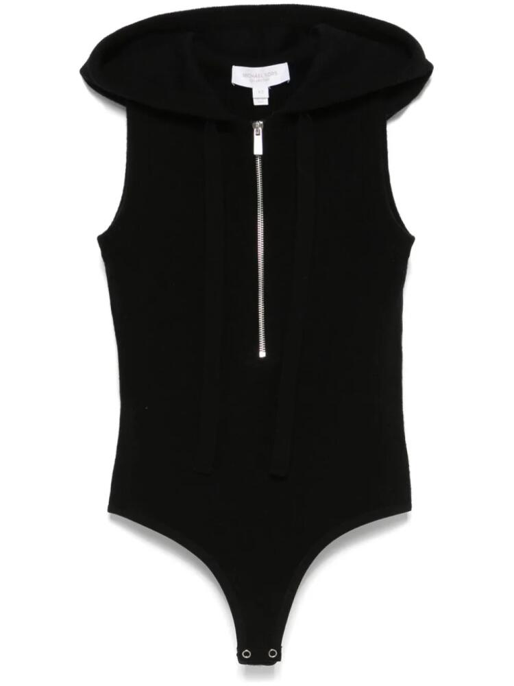 Michael Kors Collection zip-up hooded bodysuit - Black Cover