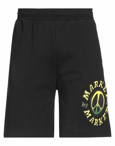 Market Man Shorts & Bermuda Shorts Black Cotton Cover