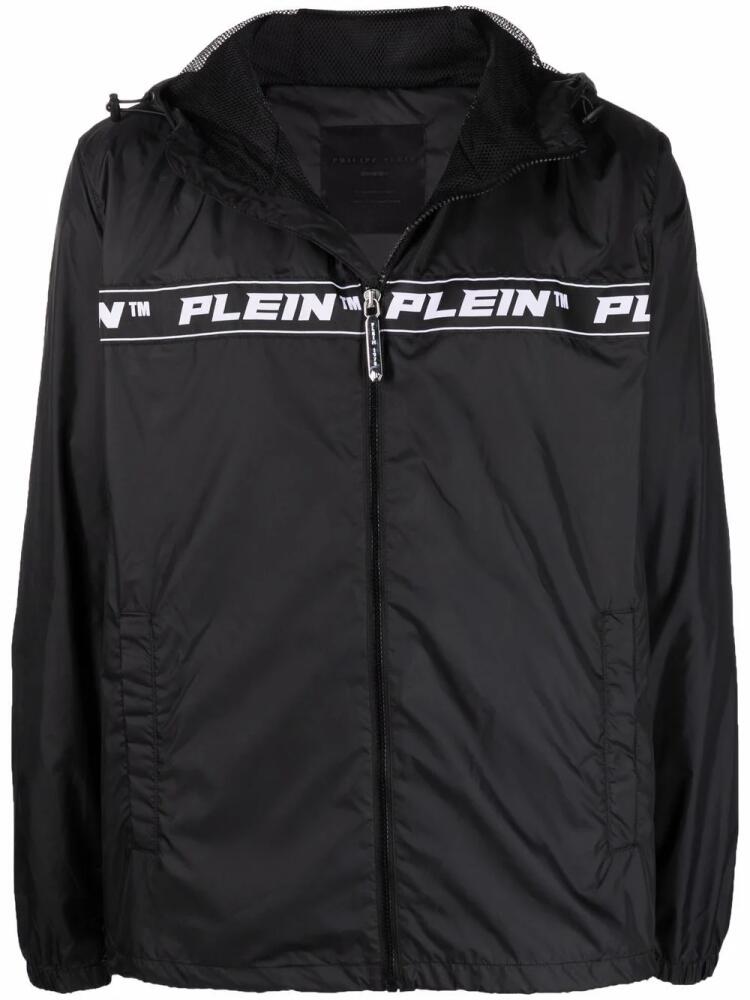 Philipp Plein logo-print windbreaker - Black Cover