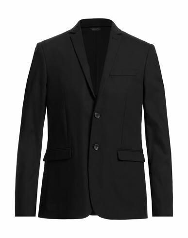 Patrizia Pepe Man Blazer Black Cotton, Polyamide, Elastane Cover