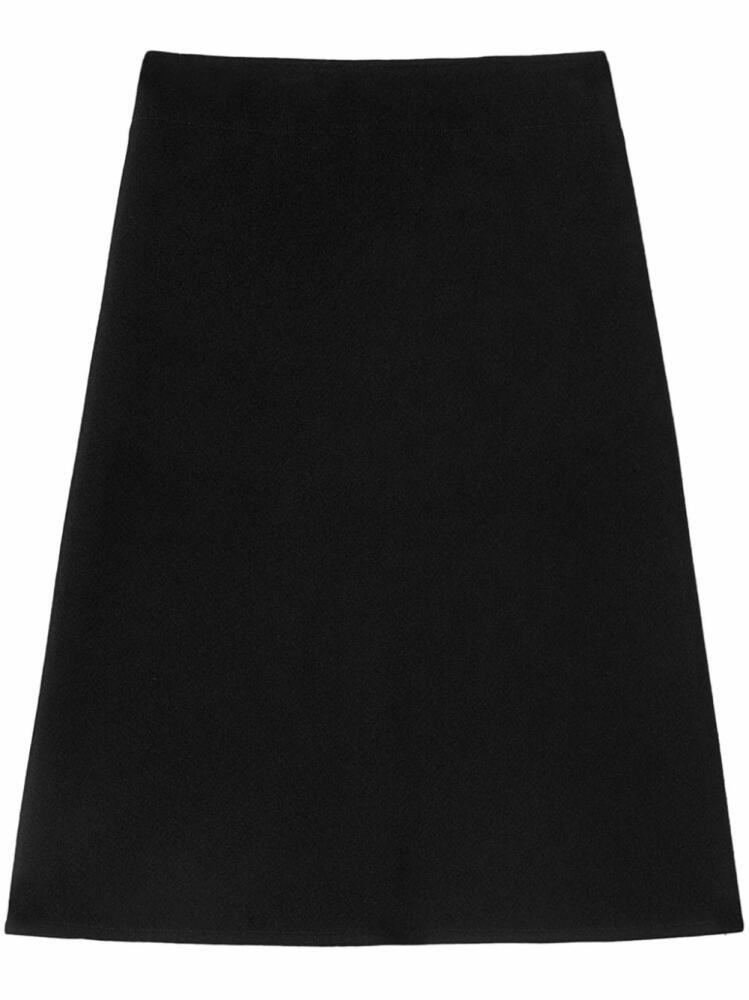 Jil Sander A-line midi skirt - Black Cover