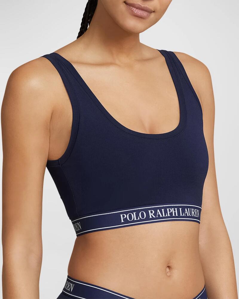 Polo Ralph Lauren Cropped Scoop-Neck Logo Tank Cover