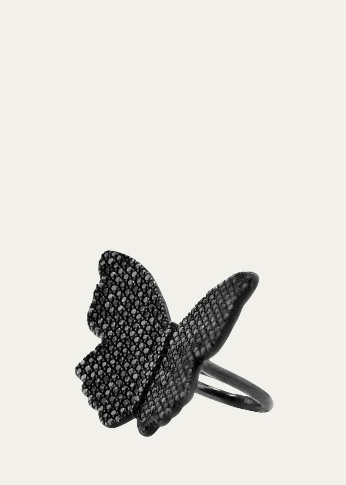 Sheryl Lowe Black Diamond Butterfly Ring Cover