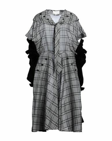 Maison Margiela Woman Midi dress Grey Silk, Cotton, Modal Cover