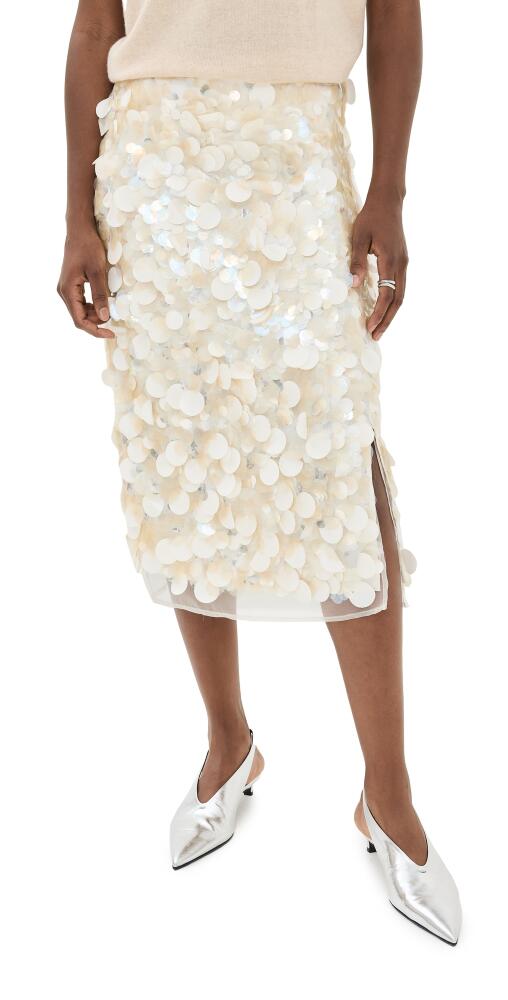 Róhe Embellished Handmade Skirt Cream Cover