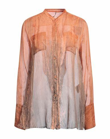 Masnada Woman Shirt Rust Silk Cover